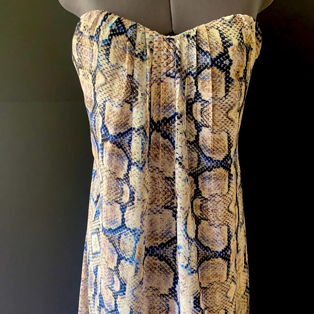 Snake skin backless maxi. Size S